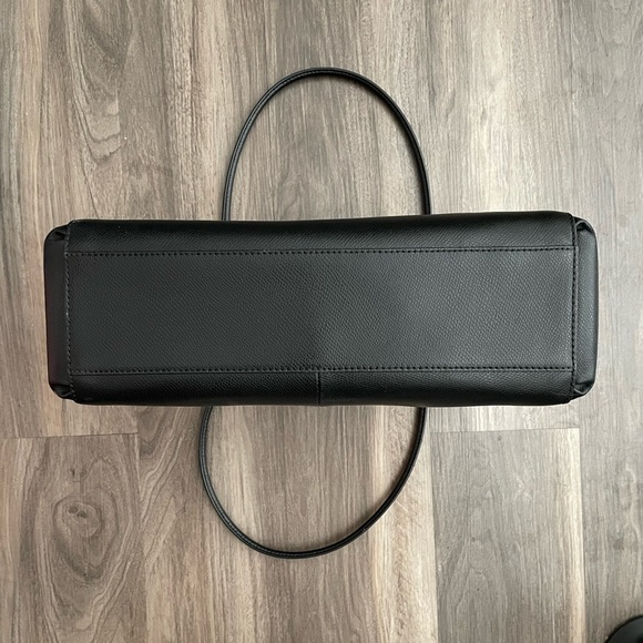 Stunning Vintage Coach Double Pocket Classic Black Purse - Picture 10 of 11